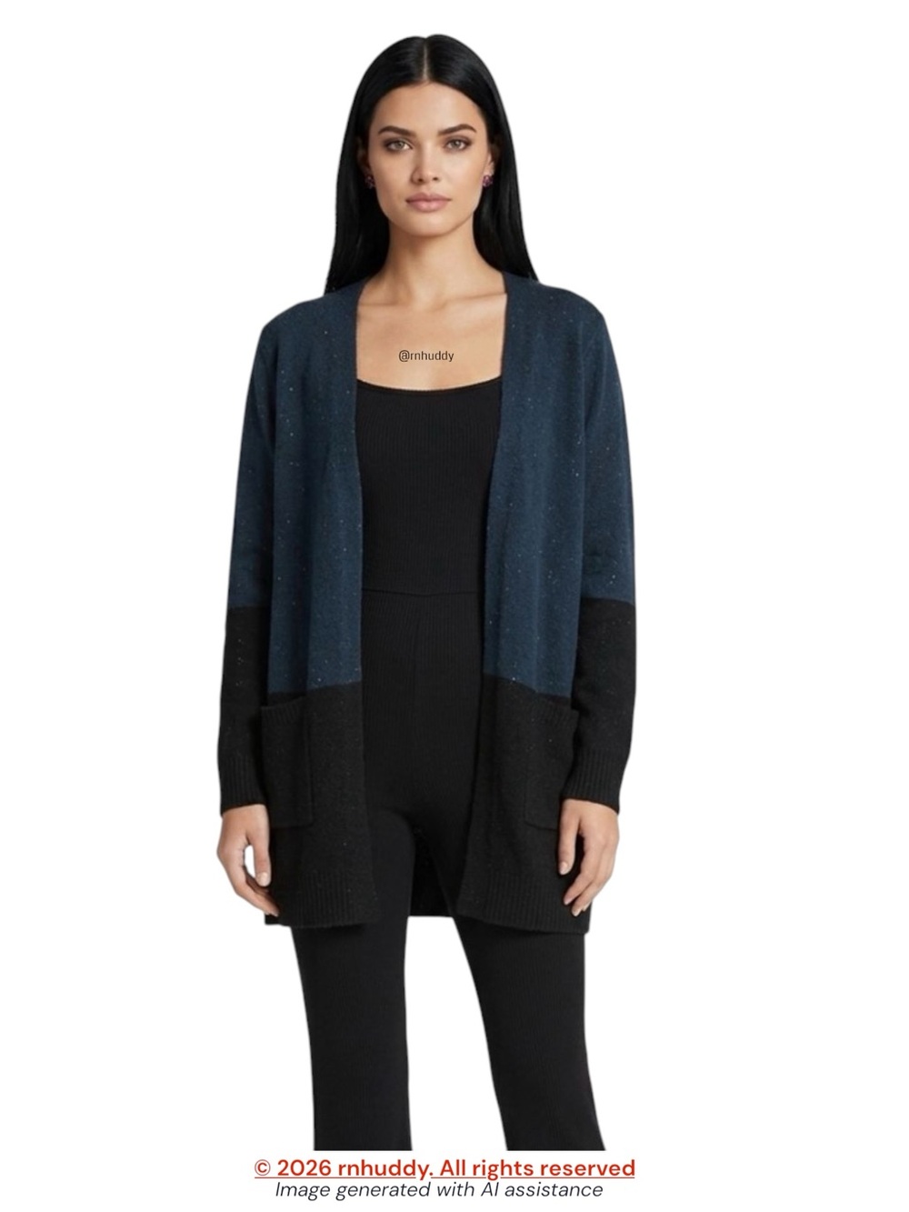 NWOT Love Ellie XL speckled open cardigan